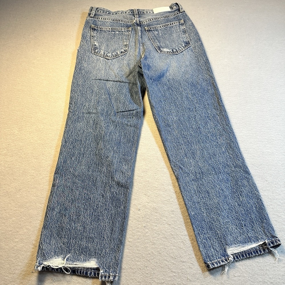 Pistola Cassie Super High Rise Straight Crop University Button Fly Size 27 - Picture 10 of 11